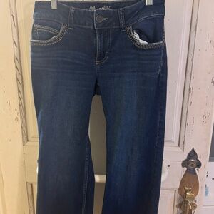 Wrangler Women's Flare Jeans - Dark Blue